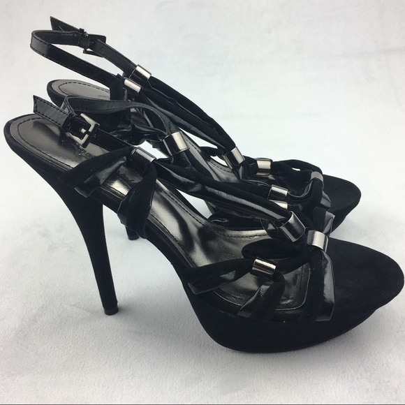 Anne Michelle Ignite Strappy Platform Heels 7 1/2 - Picture 8 of 10